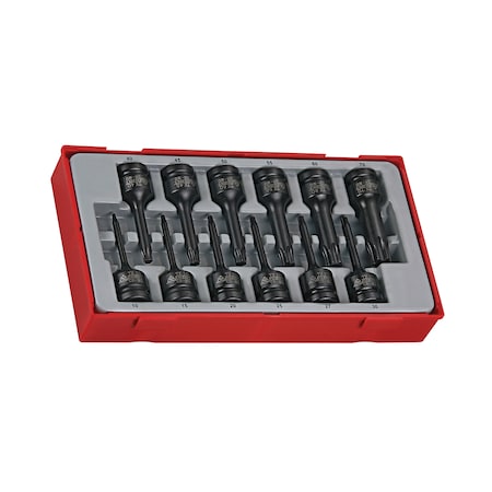Teng Tools TT9212TX - 12 Piece 1/2" Drive Impact TX Bit Socket Se TT9212TX